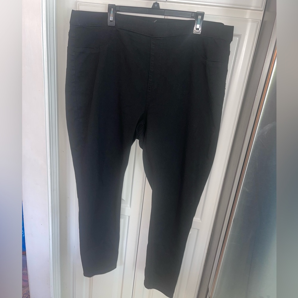 Diane Gilman Black Jeggings Womens Plus Size 20W